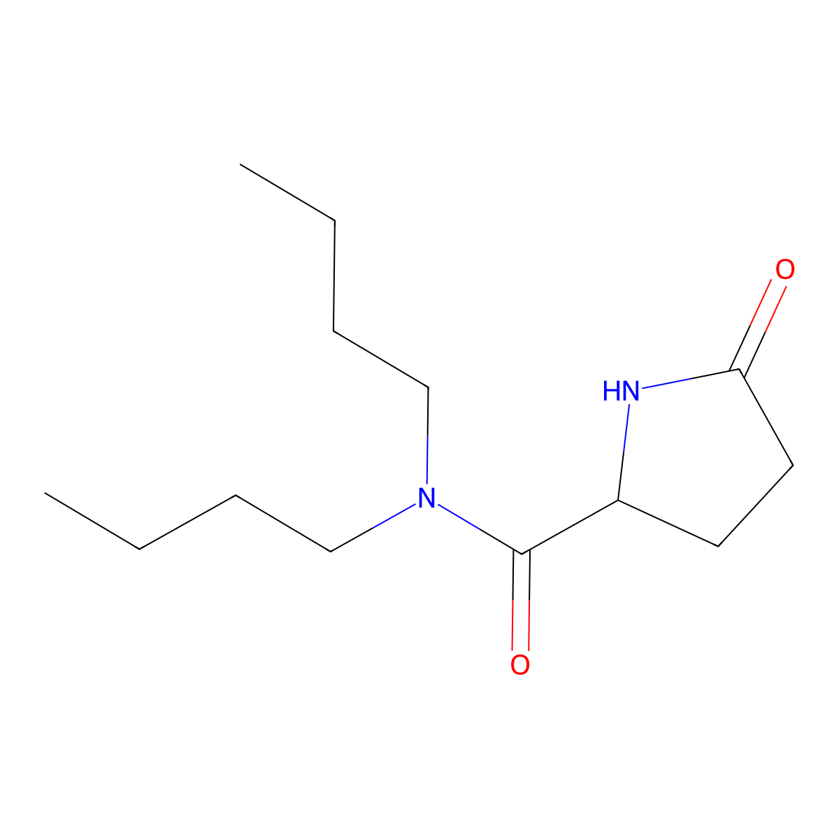 N,N-Dibutyl-5-oxopyrrolidine-2-carboxamide molecular structure, CAS 51959-86-5