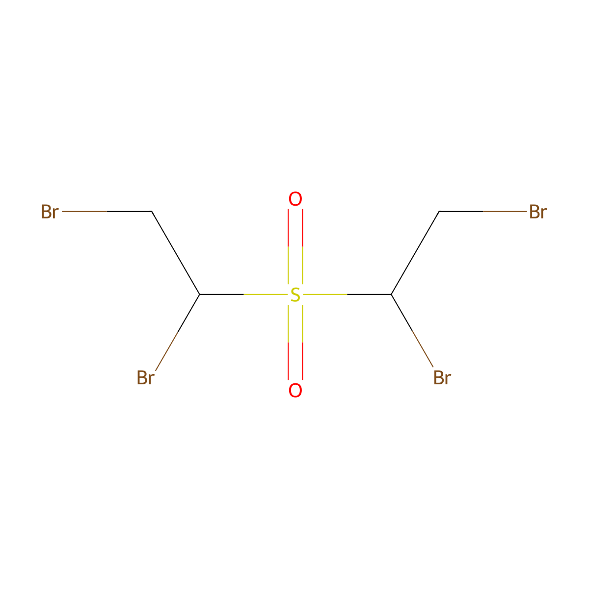 1,2-Dibromo-1-(1,2-dibromoethylsulfonyl)ethane molecular structure, CAS 51963-75-8