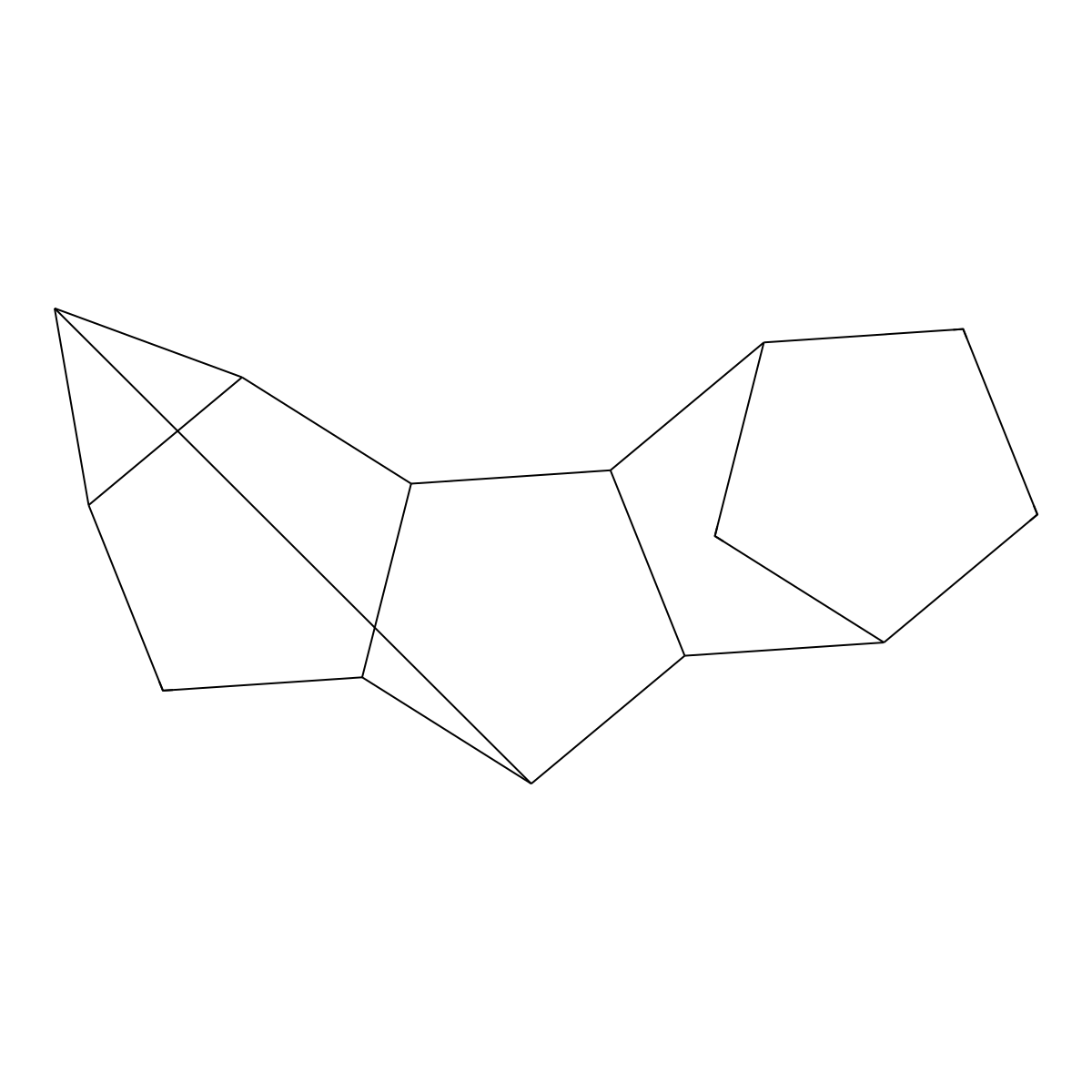 4,7-Methano-2,3,8-methenocyclopent[a]indene, dodecahydro- molecular structure, CAS 51966-13-3