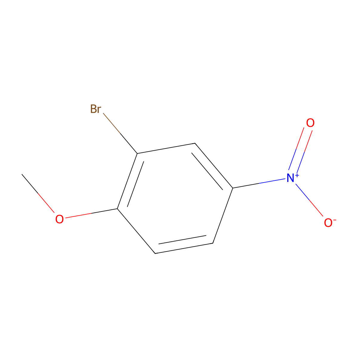 2-Bromo-4-nitroanisole molecular structure, CAS 5197-28-4