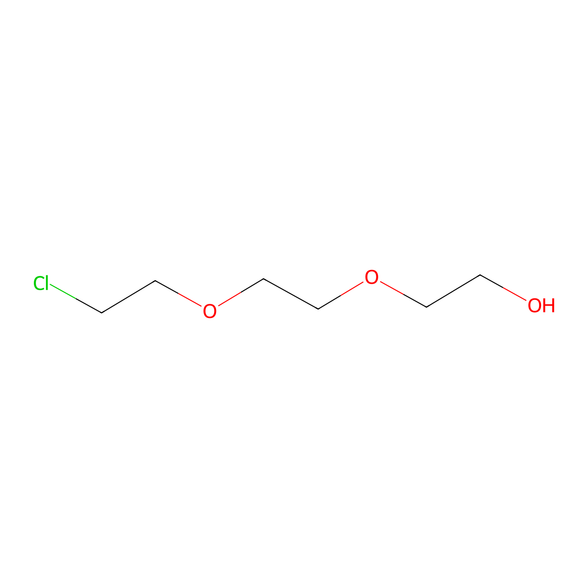 2-(2-(2-Chloroethoxy)ethoxy)ethanol molecular structure, CAS 5197-62-6