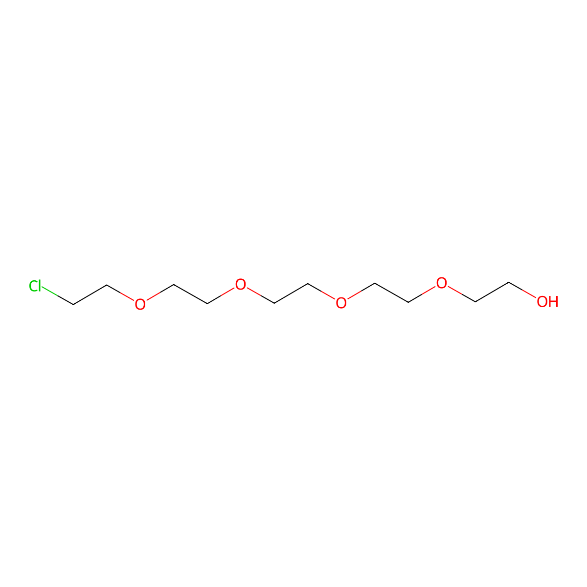 14-Chloro-3,6,9,12-tetraoxatetradecan-1-ol molecular structure, CAS 5197-67-1