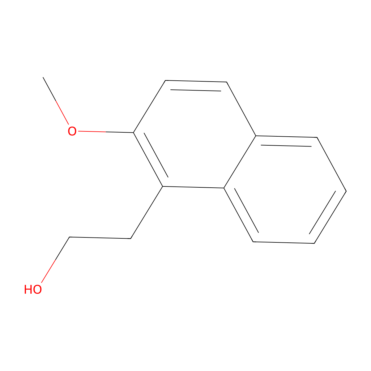 2-(2-Methoxynaphthalen-1-yl)ethan-1-ol molecular structure, CAS 51972-94-2