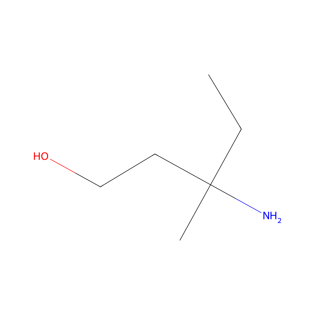 3-Amino-3-methylpentan-1-ol molecular structure, CAS 51973-07-0
