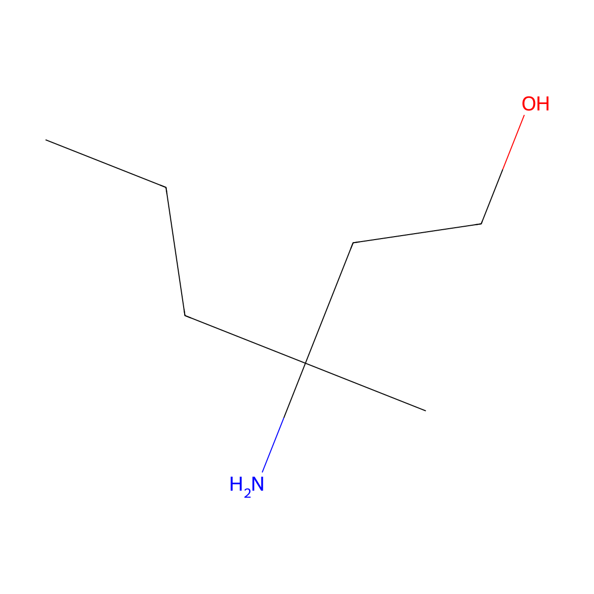3-Amino-3-methylhexan-1-ol molecular structure, CAS 51973-09-2