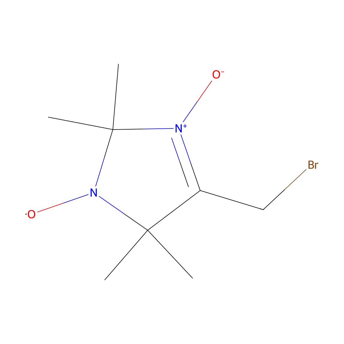 4-Bromomethyl-2,2,5,5-tetramethyl-3-imidazoline-3-oxide-1-oxyl molecular structure, CAS 51973-27-4