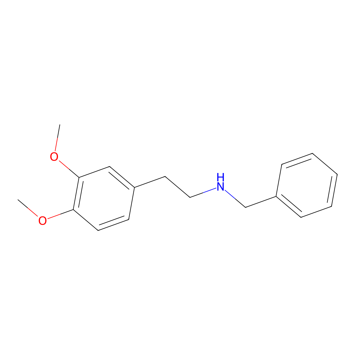 Benzyl-[2-(3,4-dimethoxy-phenyl)-ethyl]-amine molecular structure, CAS 51973-93-4