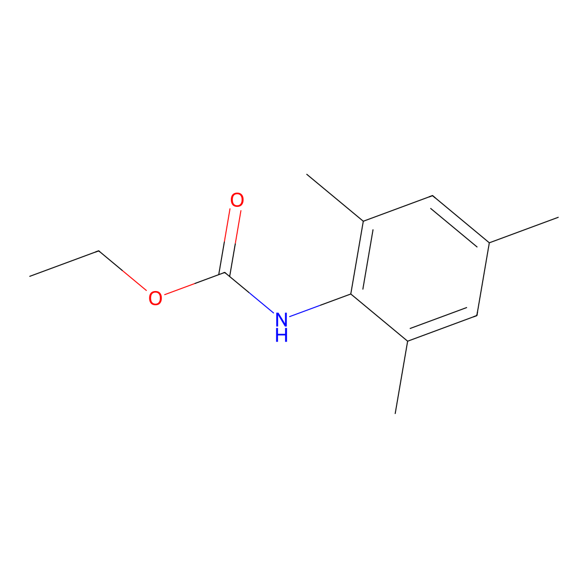 Ethyl mesitylcarbamate molecular structure, CAS 51977-16-3