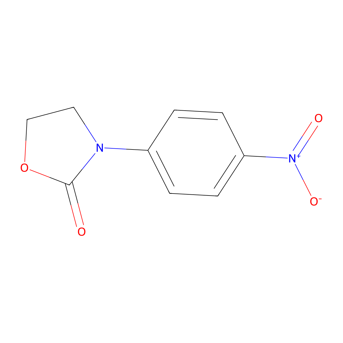 3-(4-Nitrophenyl)-1,3-oxazolidin-2-one molecular structure, CAS 5198-52-7