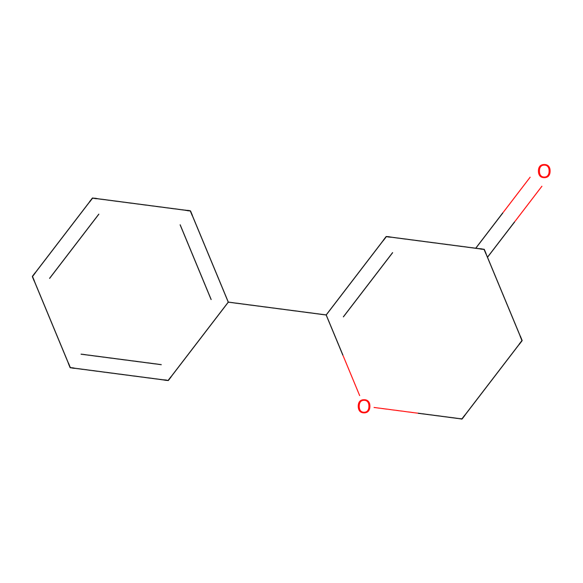 6-Phenyl-2,3-dihydro-4H-pyran-4-one molecular structure, CAS 5198-68-5