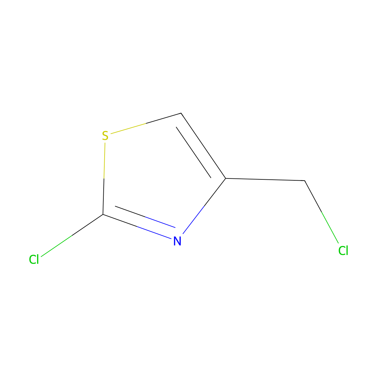 2-Chloro-4-(chloromethyl)-1,3-thiazole molecular structure, CAS 5198-76-5