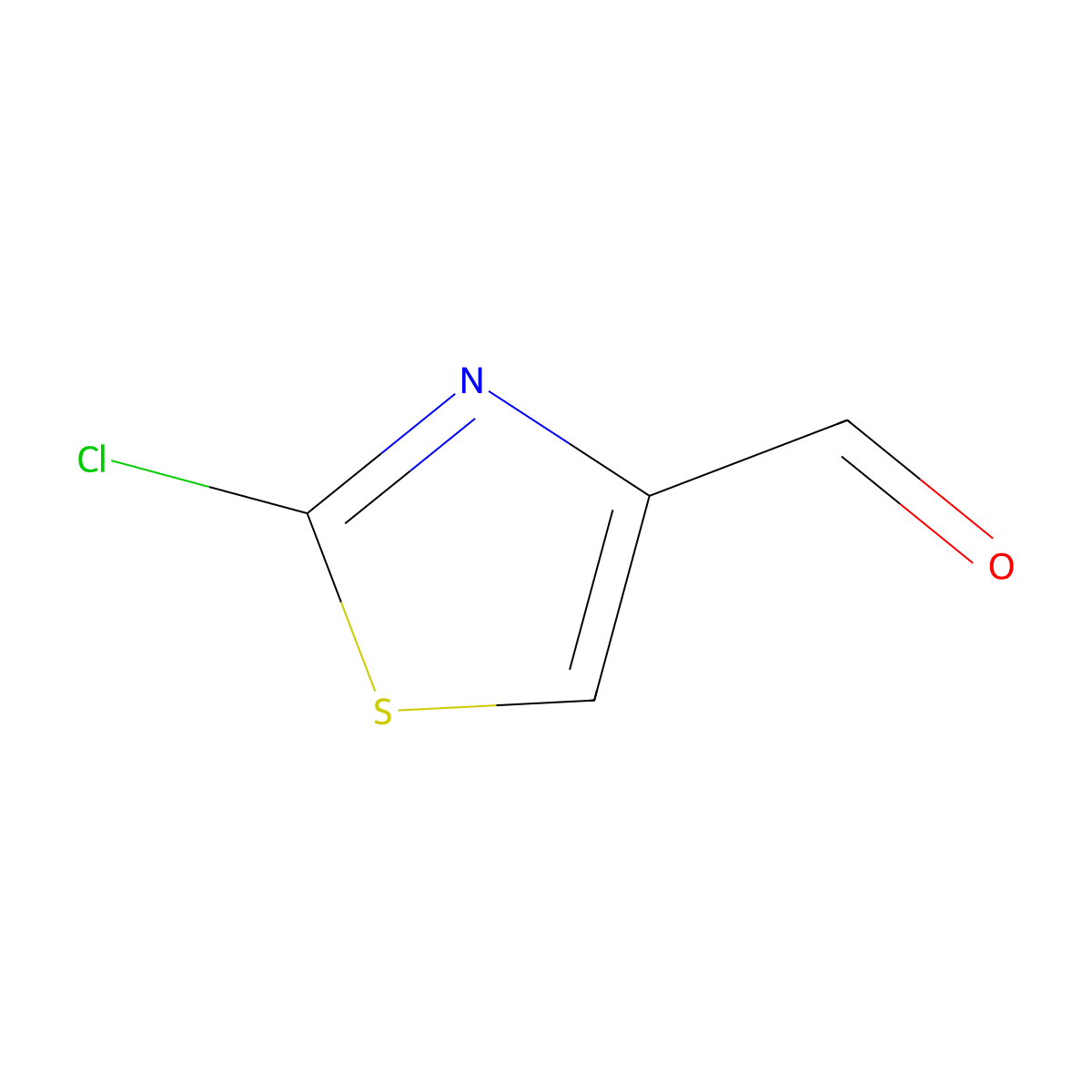 2-Chloro-1,3-thiazole-4-carbaldehyde molecular structure, CAS 5198-79-8