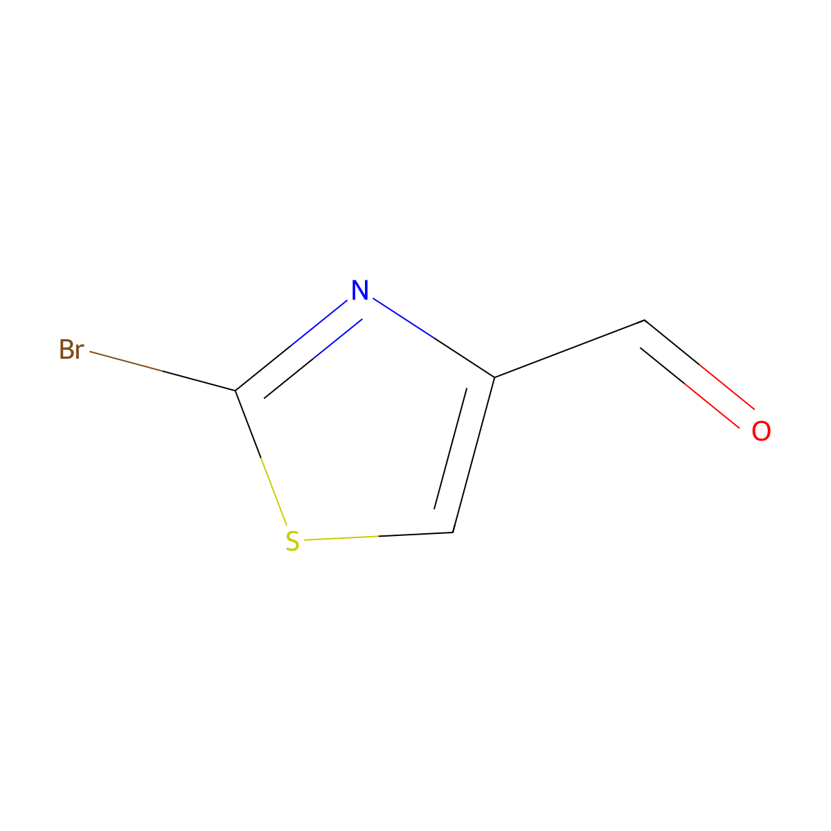 2-Bromo-1,3-thiazole-4-carboxaldehyde molecular structure, CAS 5198-80-1
