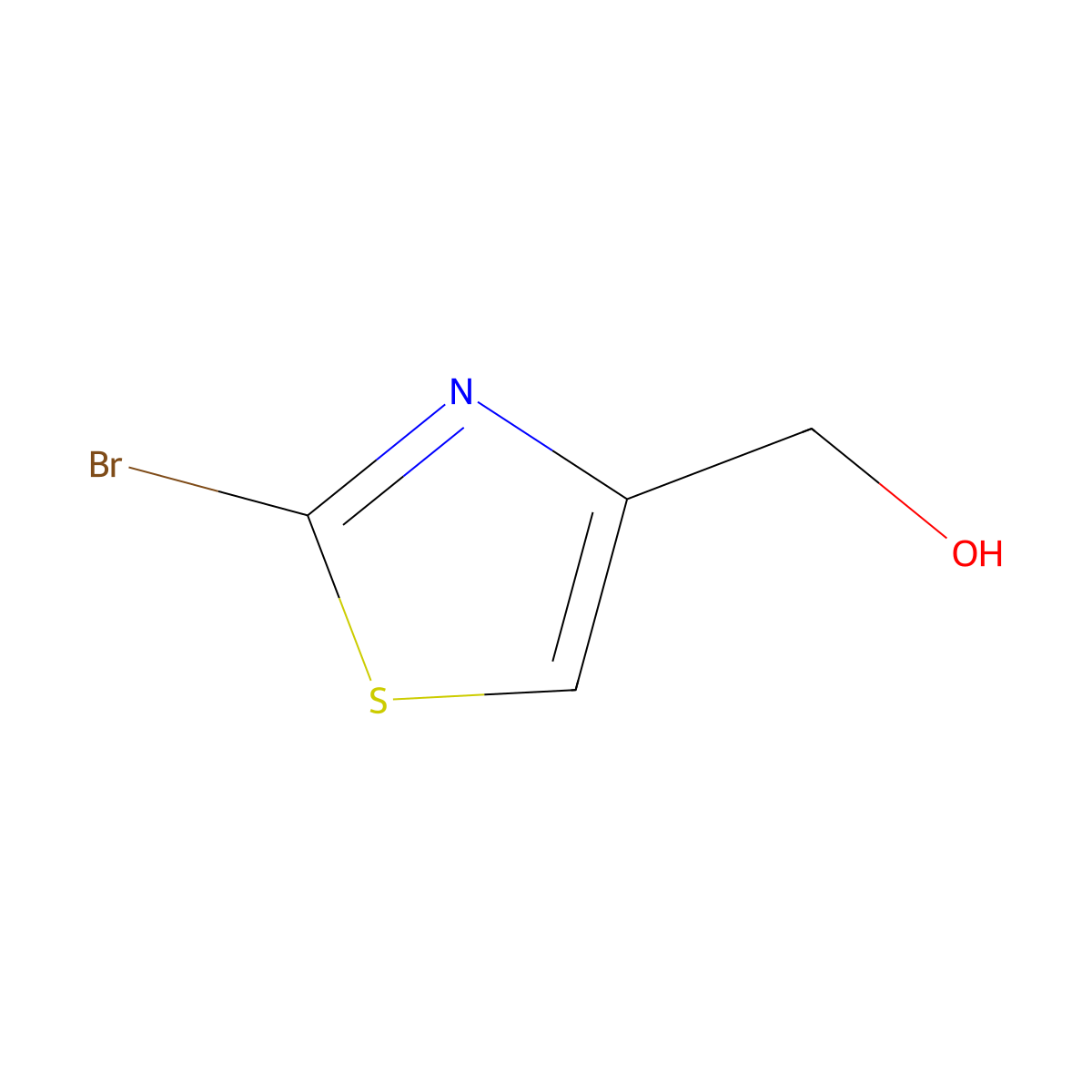 (2-Bromo-1,3-thiazol-4-yl)methanol molecular structure, CAS 5198-86-7