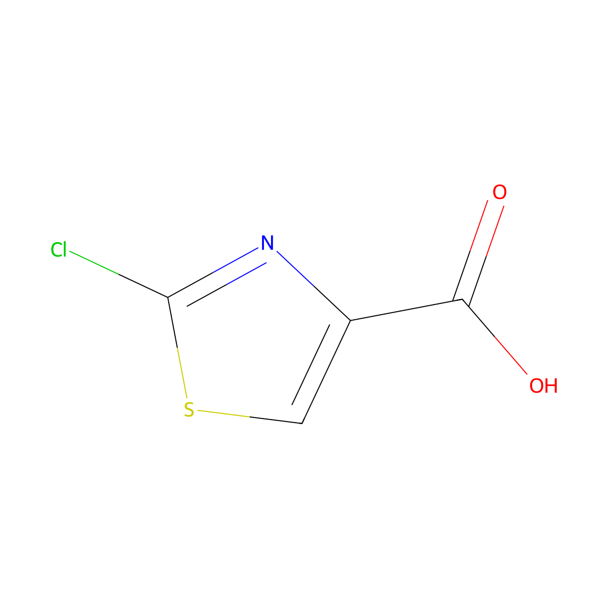 2-Chloro-1,3-thiazole-4-carboxylic acid molecular structure, CAS 5198-87-8