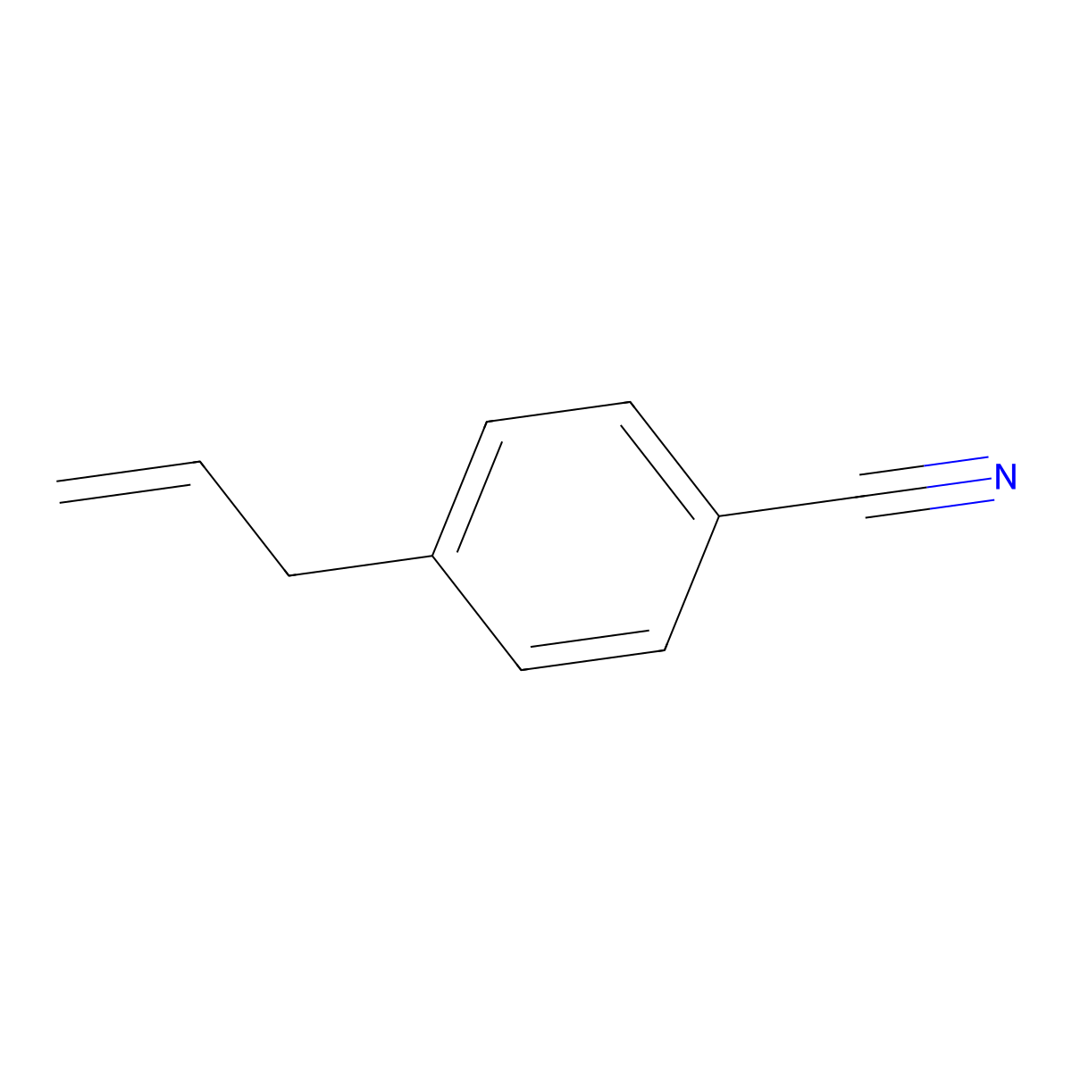 4-Allyl-benzonitrile molecular structure, CAS 51980-05-3