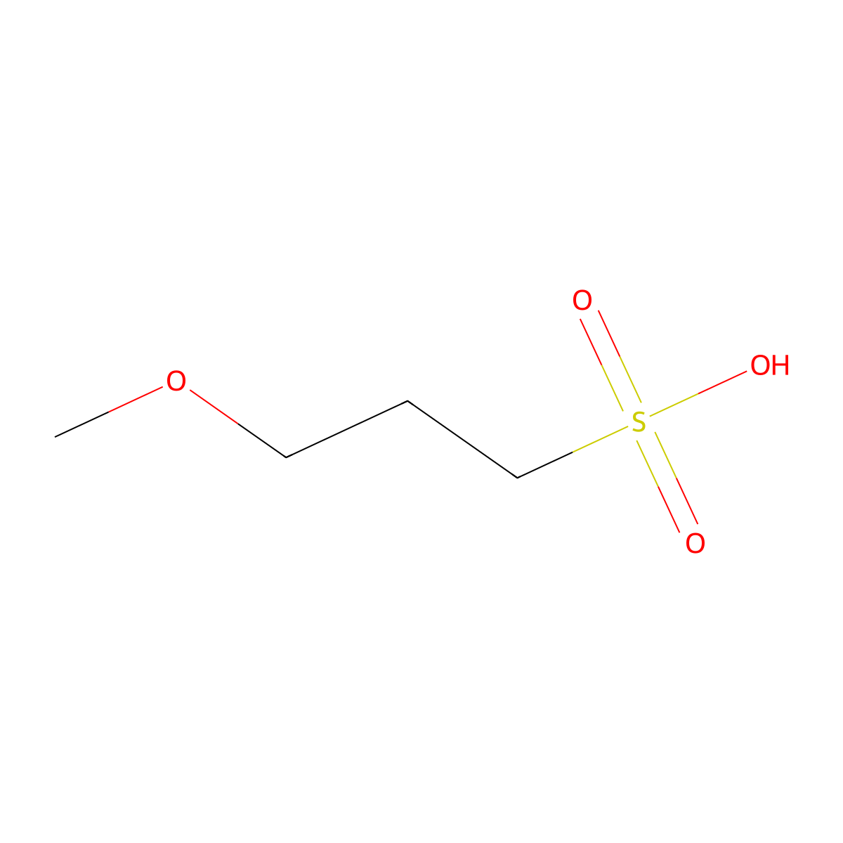 3-Methoxypropane-1-sulfonic acid molecular structure, CAS 51980-59-7