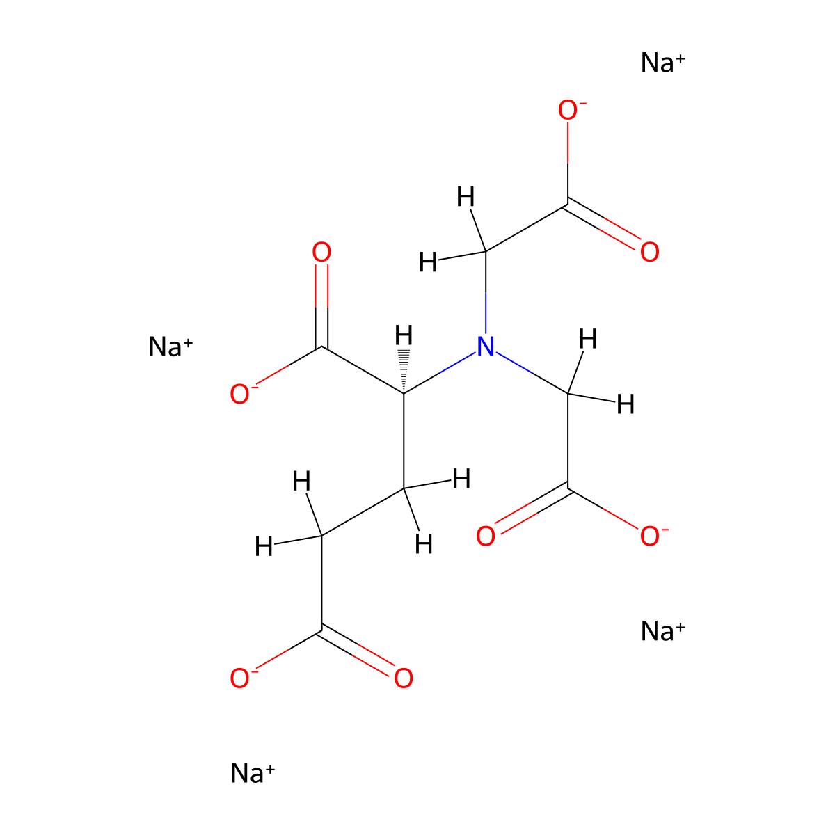 Tetrasodium Glutamate Diacetate molecular structure, CAS 51981-21-6