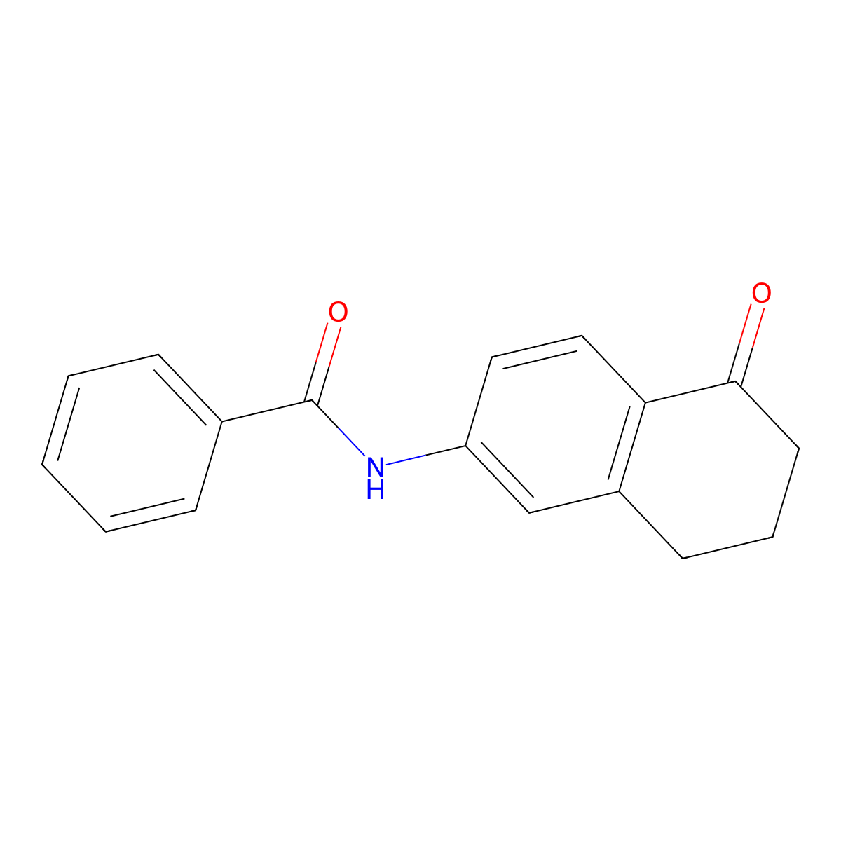 N-(5-oxo-5,6,7,8-tetrahydronaphthalen-2-yl)benzamide molecular structure, CAS 51981-66-9