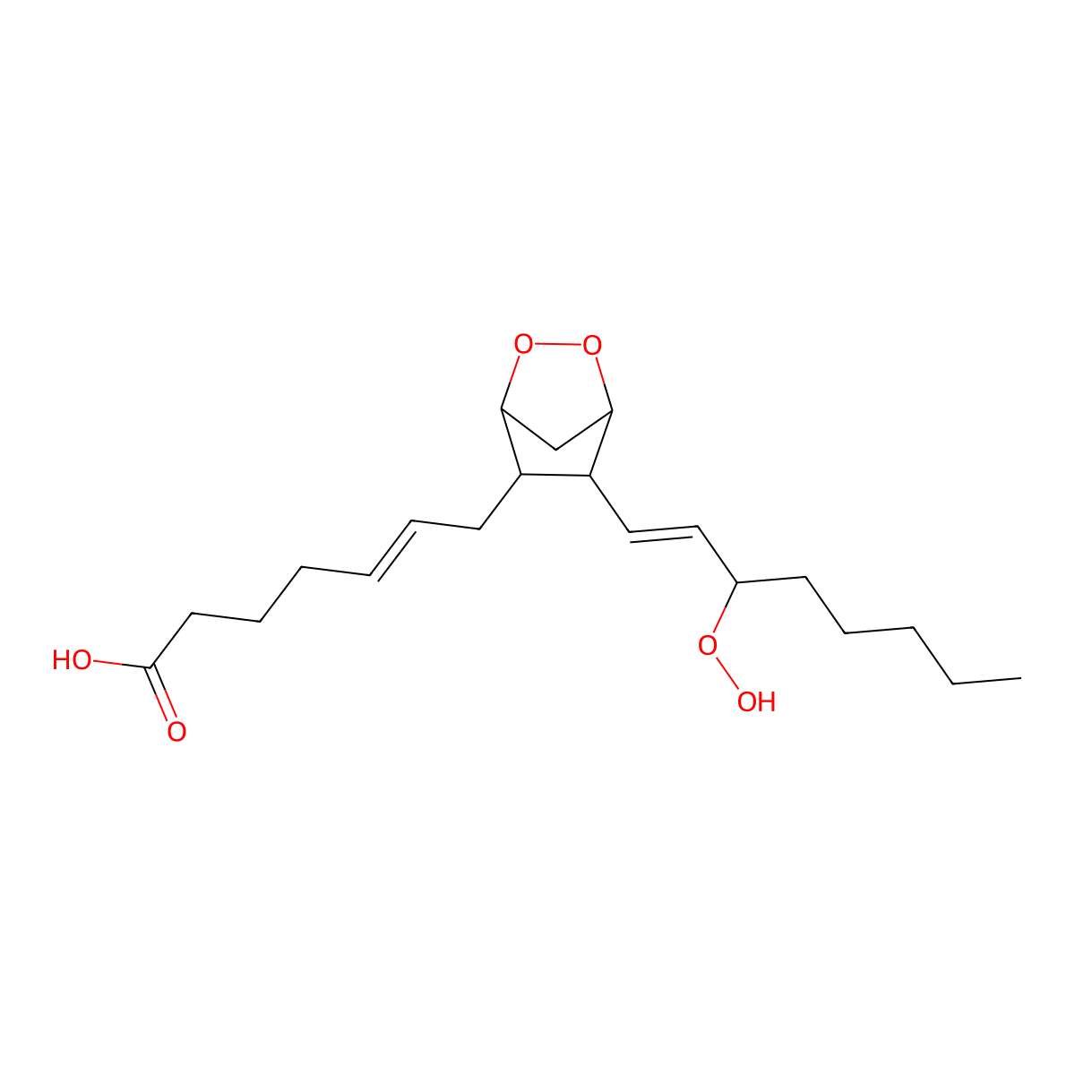 Prostaglandin G2 molecular structure, CAS 51982-36-6