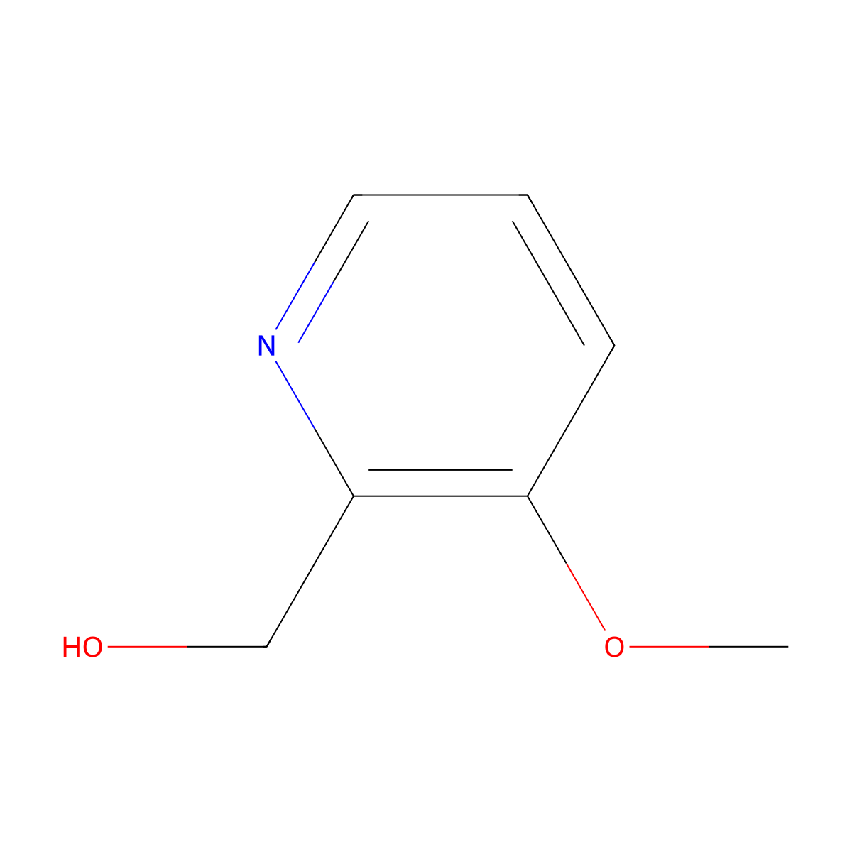 (3-Methoxypyridin-2-yl)methanol molecular structure, CAS 51984-46-4