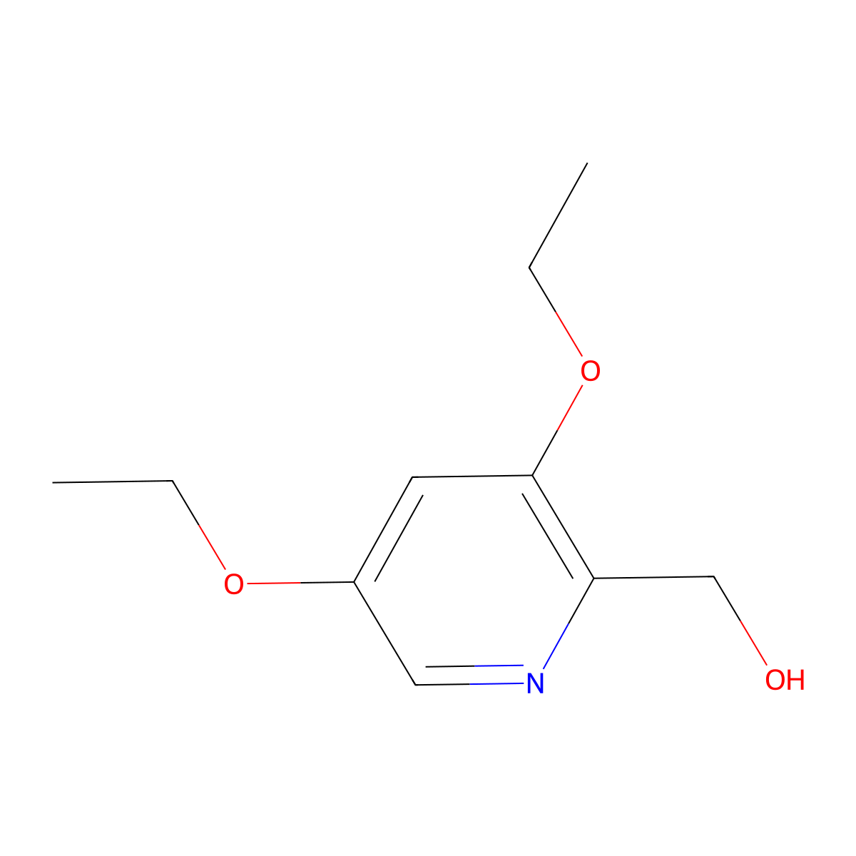 (3,5-Diethoxypyridin-2-yl)methanol molecular structure, CAS 51984-68-0