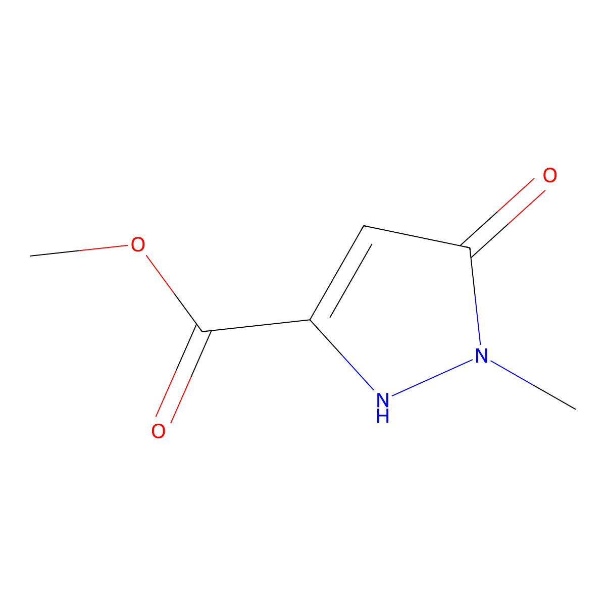 5-Hydroxy-1-methyl-1H-pyrazole-3-carboxylic acid methyl ester molecular structure, CAS 51985-95-6