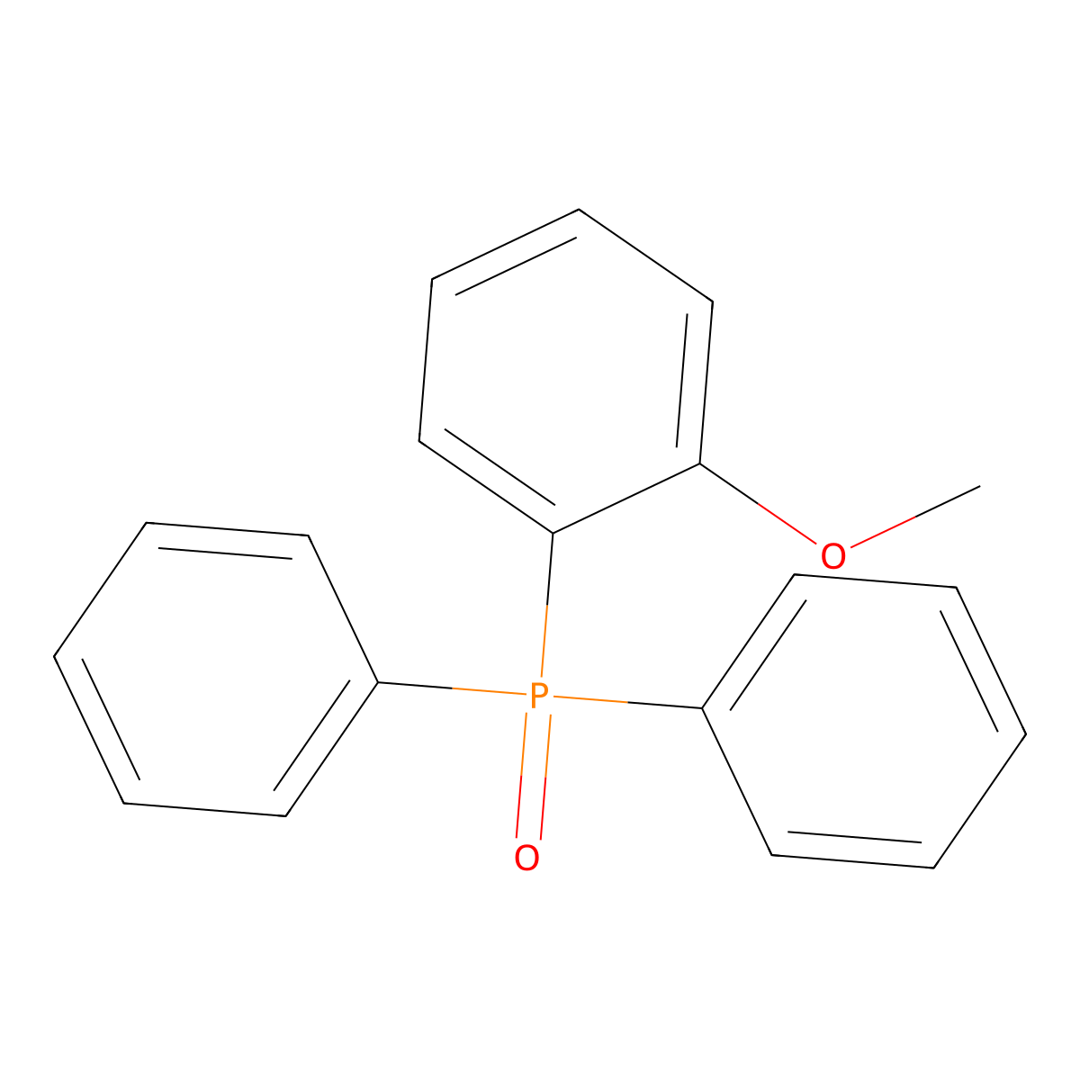 1-Diphenylphosphoryl-2-methoxybenzene molecular structure, CAS 51986-54-0