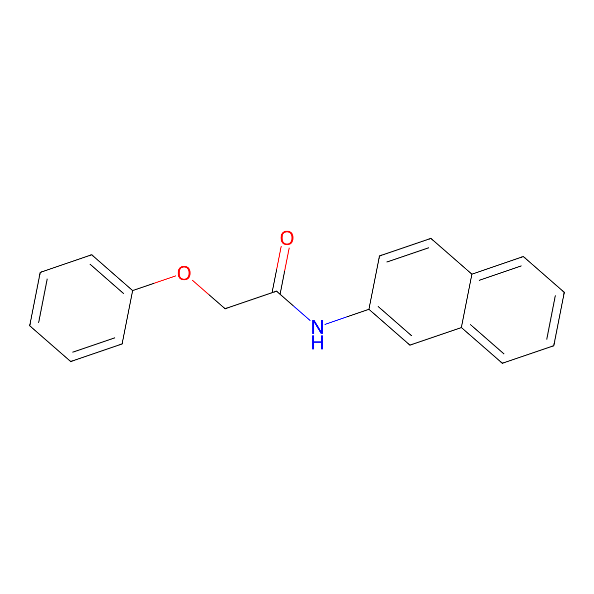 N-naphthalen-2-yl-2-phenoxyacetamide molecular structure, CAS 51988-01-3