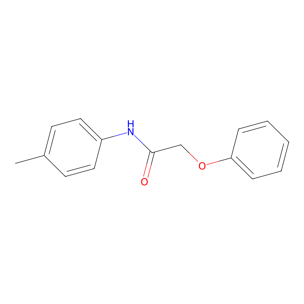 N-(4-methylphenyl)-2-phenoxyacetamide molecular structure, CAS 51988-02-4