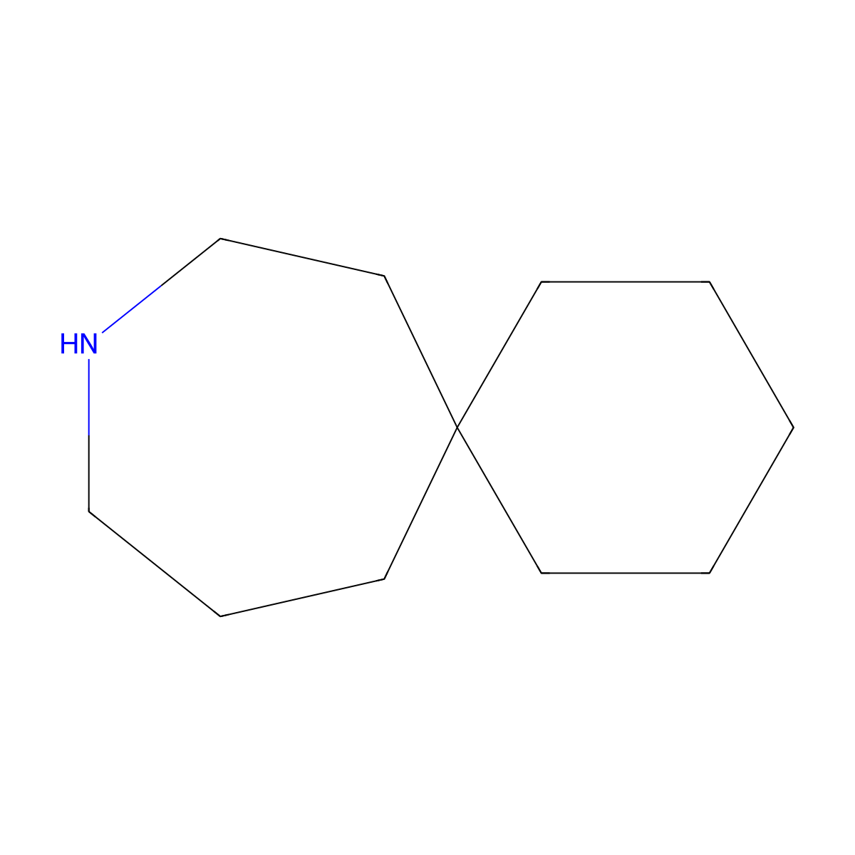 9-Azaspiro(5.6)dodecane molecular structure, CAS 51991-09-4