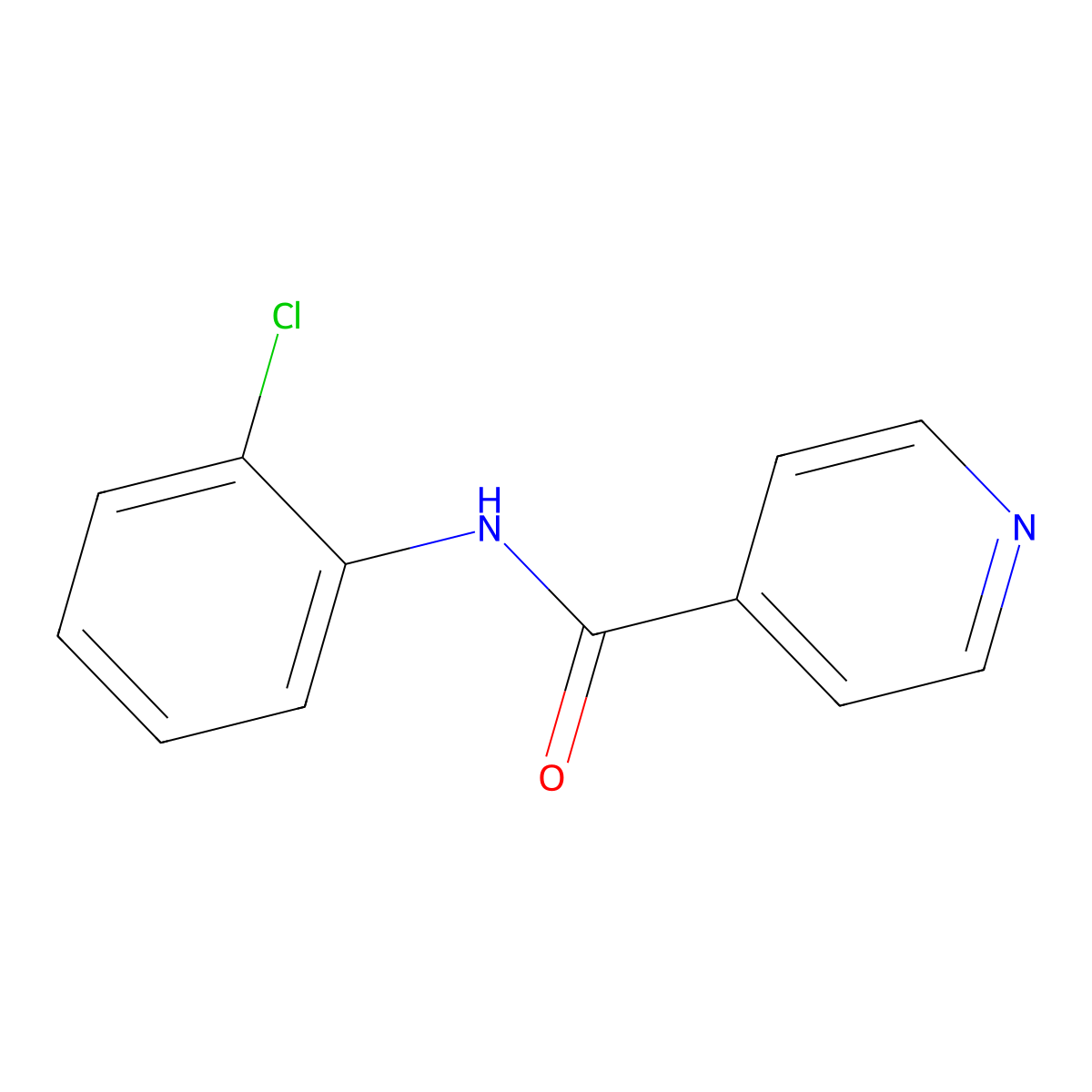 N-(2-chlorophenyl)pyridine-4-carboxamide molecular structure, CAS 51991-73-2