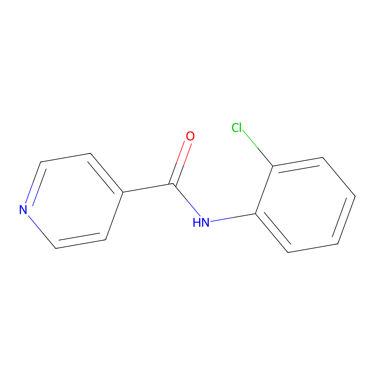 N-(2-chlorophenyl)pyridine-4-carboxamide molecular structure, CAS 51991-73-2