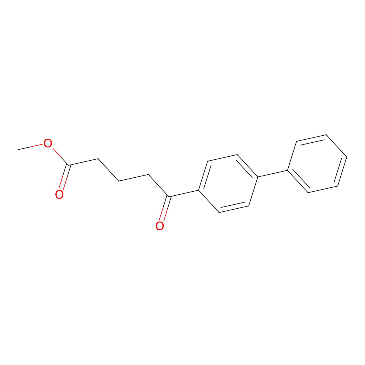 Methyl 5-([1,1'-biphenyl]-4-yl)-5-oxopentanoate molecular structure, CAS 51994-34-4