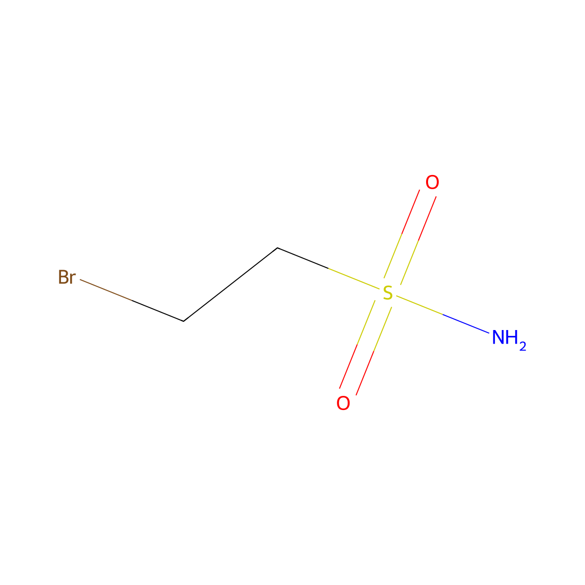 2-Bromoethane-1-sulfonamide molecular structure, CAS 51995-43-8