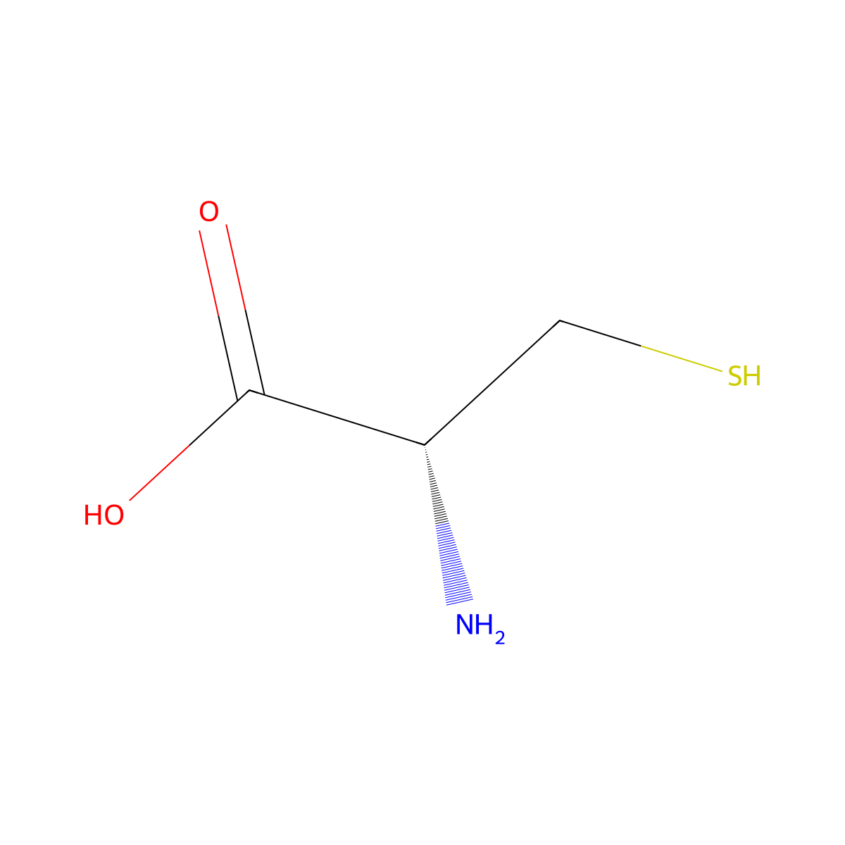 L-(+)-Cysteine molecular structure, CAS 52-90-4