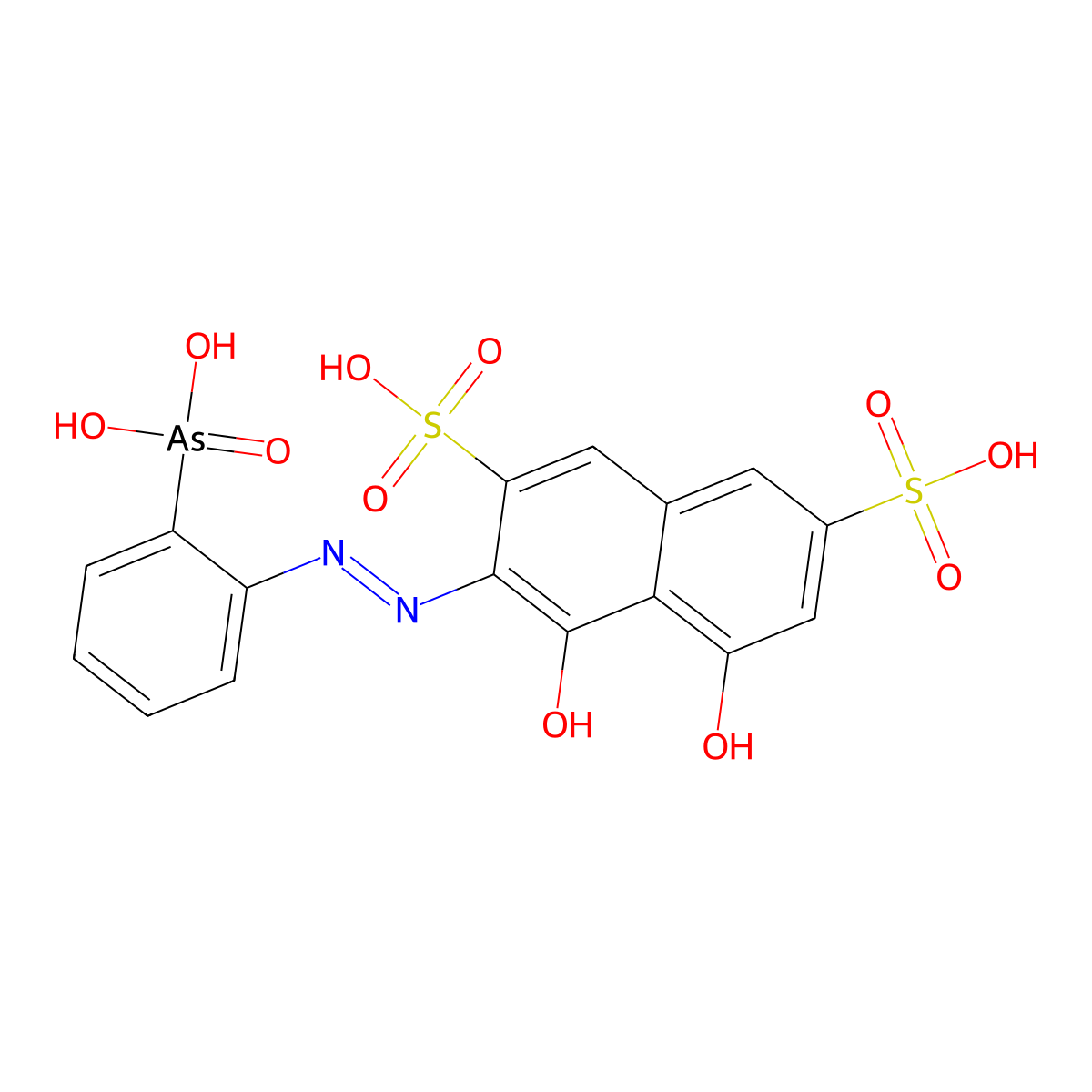 Arsenazo I molecular structure, CAS 520-10-5