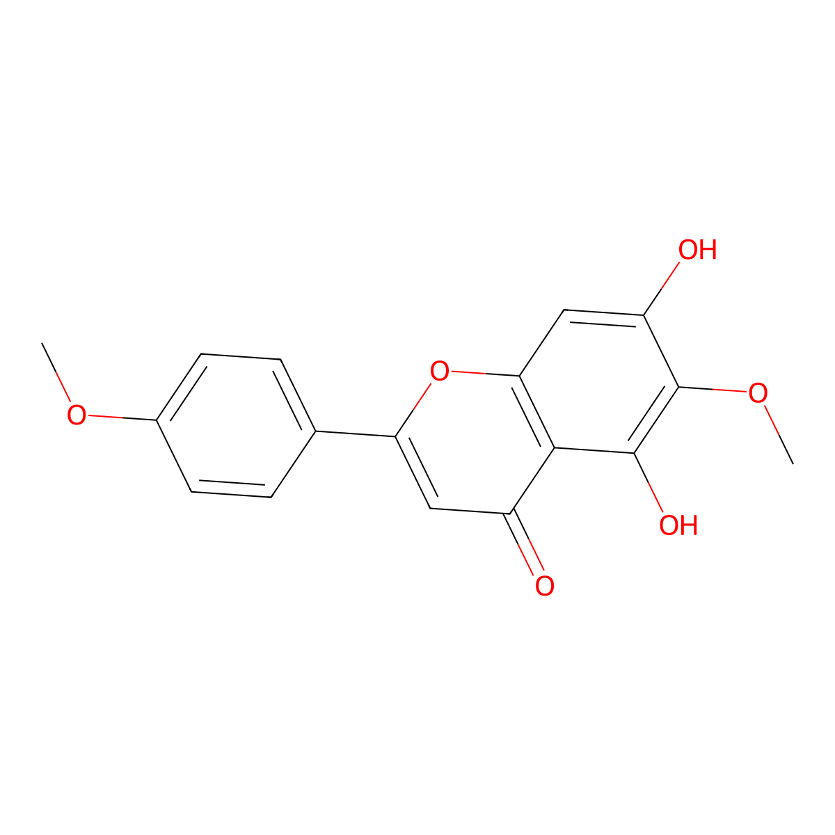 Pectolinarigenin molecular structure, CAS 520-12-7
