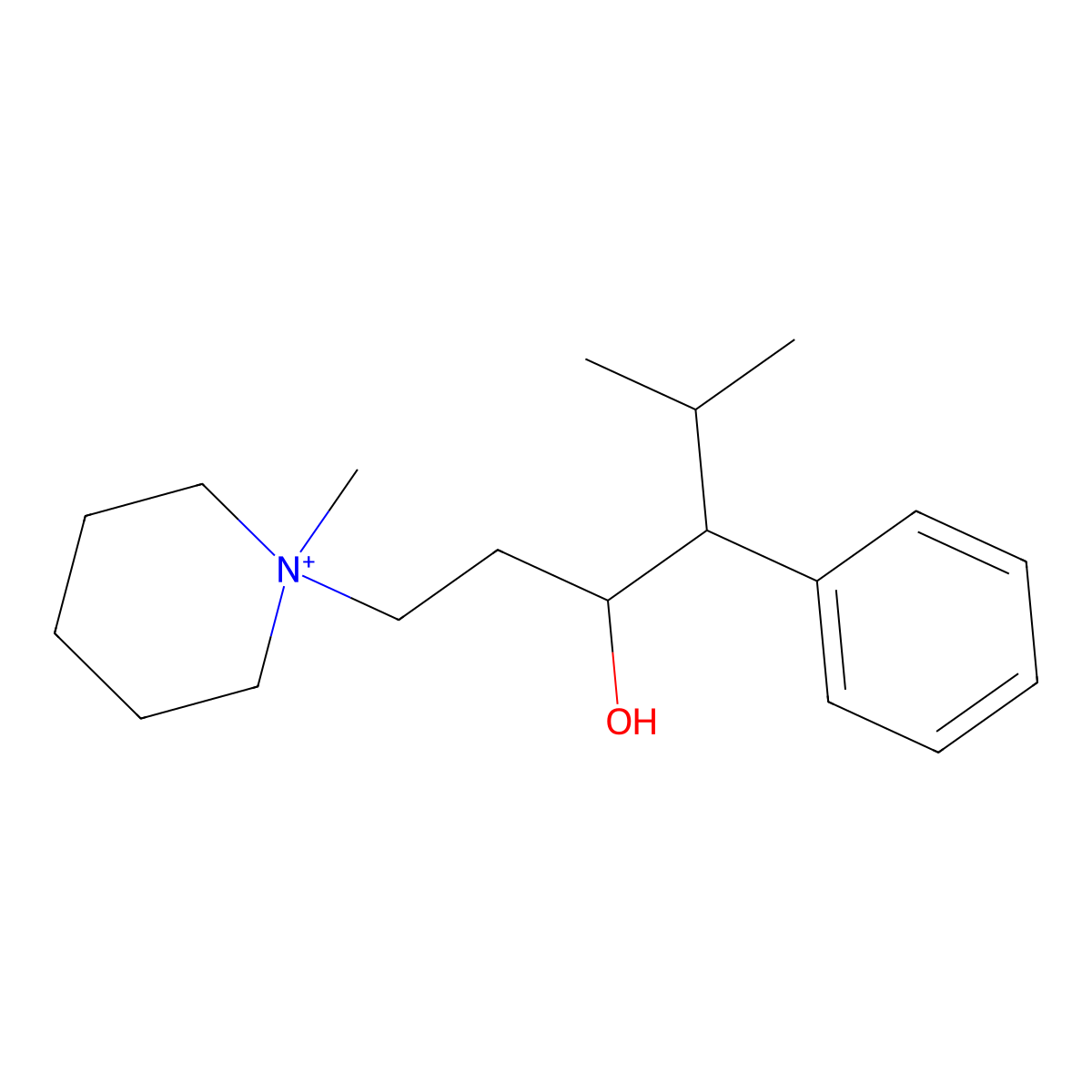 Mepiperphenidol molecular structure, CAS 520-20-7