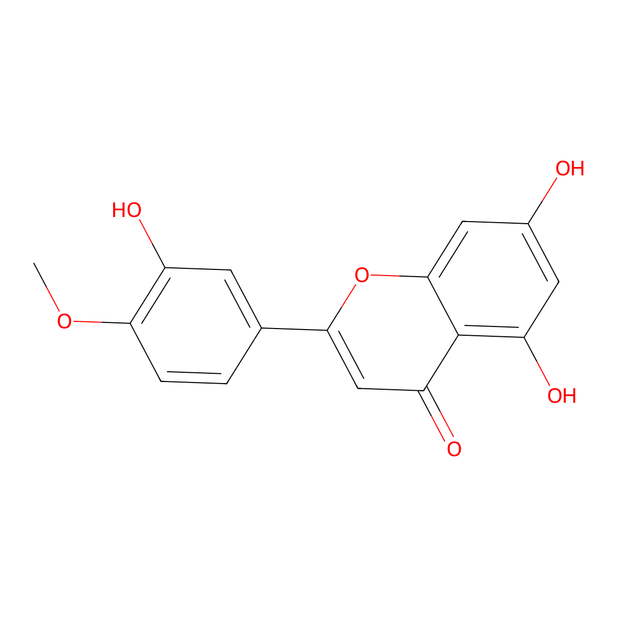 Diosmetin molecular structure, CAS 520-34-3