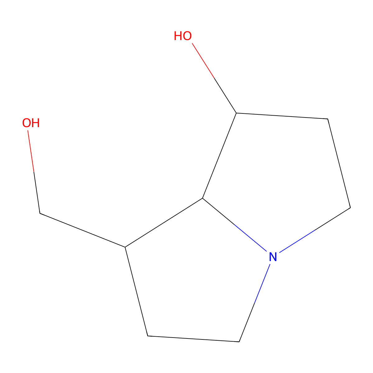 Platynecine molecular structure, CAS 520-62-7