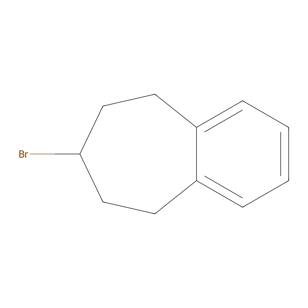 7-bromo-6,7,8,9-tetrahydro-5H-benzo[7]annulene molecular structure, CAS 5200-95-3