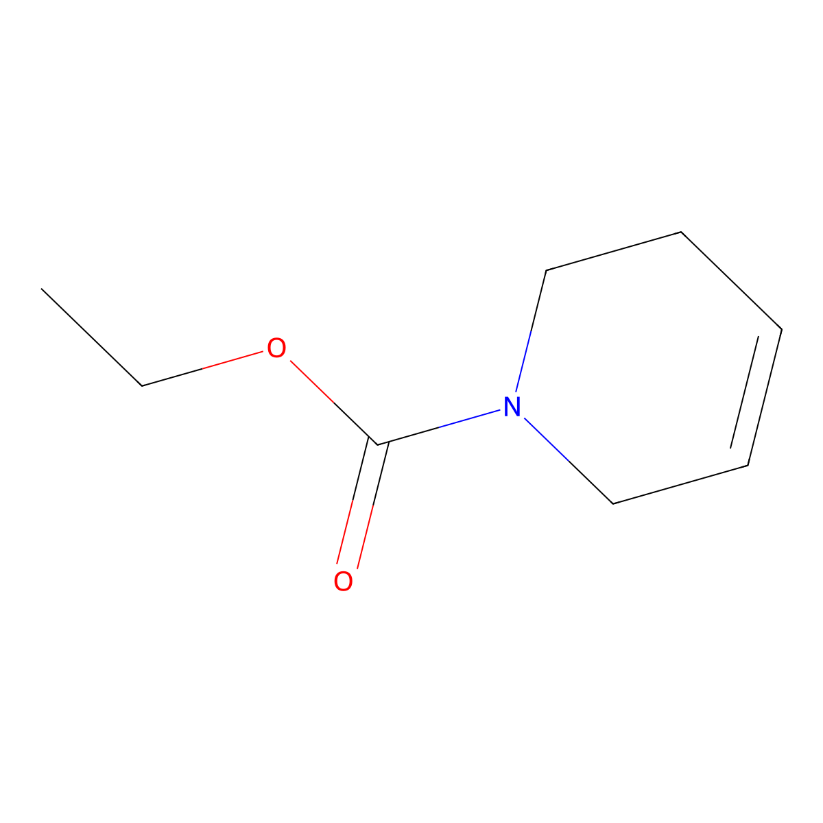 ethyl 3,6-dihydro-2H-pyridine-1-carboxylate molecular structure, CAS 52003-32-4