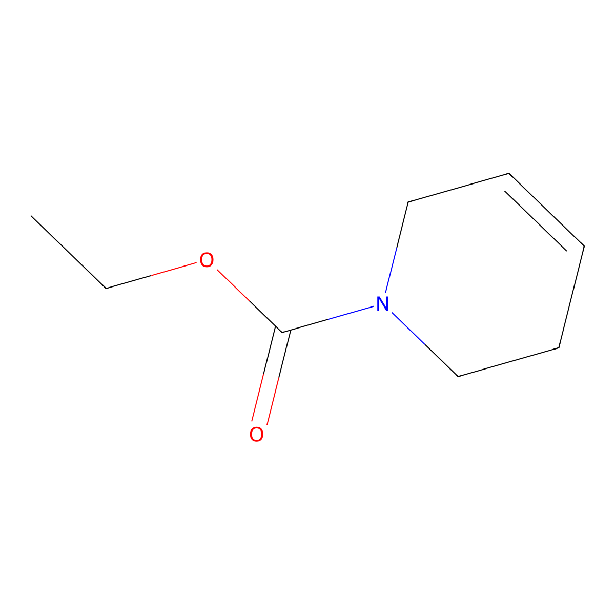 ethyl 3,6-dihydro-2H-pyridine-1-carboxylate molecular structure, CAS 52003-32-4