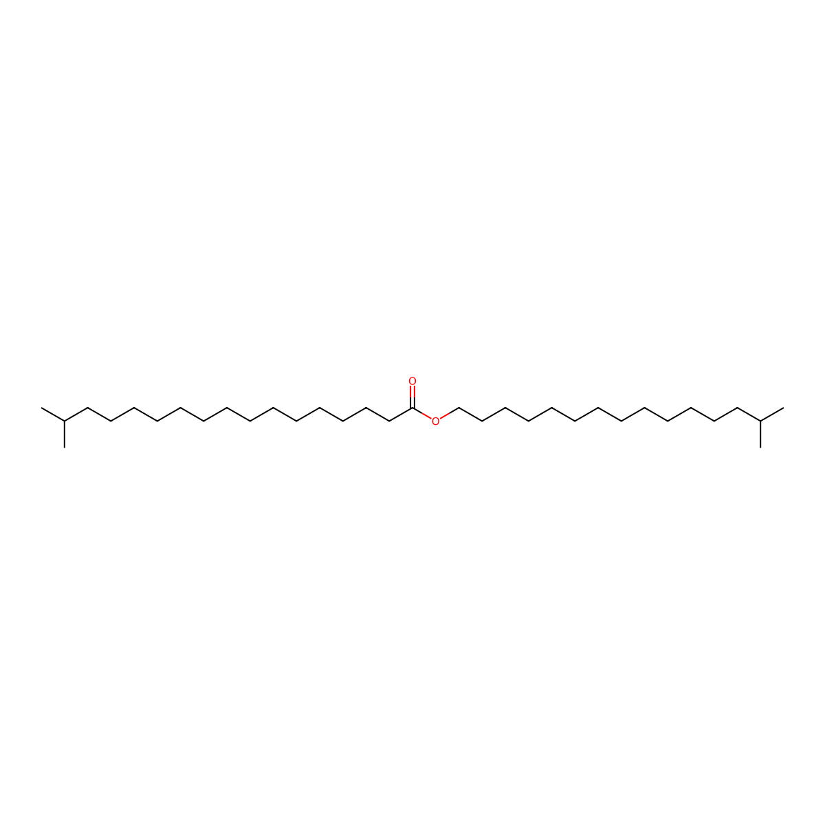 Isocetyl Isostearate molecular structure, CAS 52006-45-8