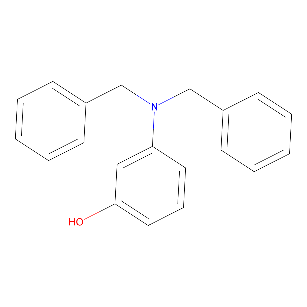 3-(Dibenzylamino)phenol molecular structure, CAS 52007-94-0