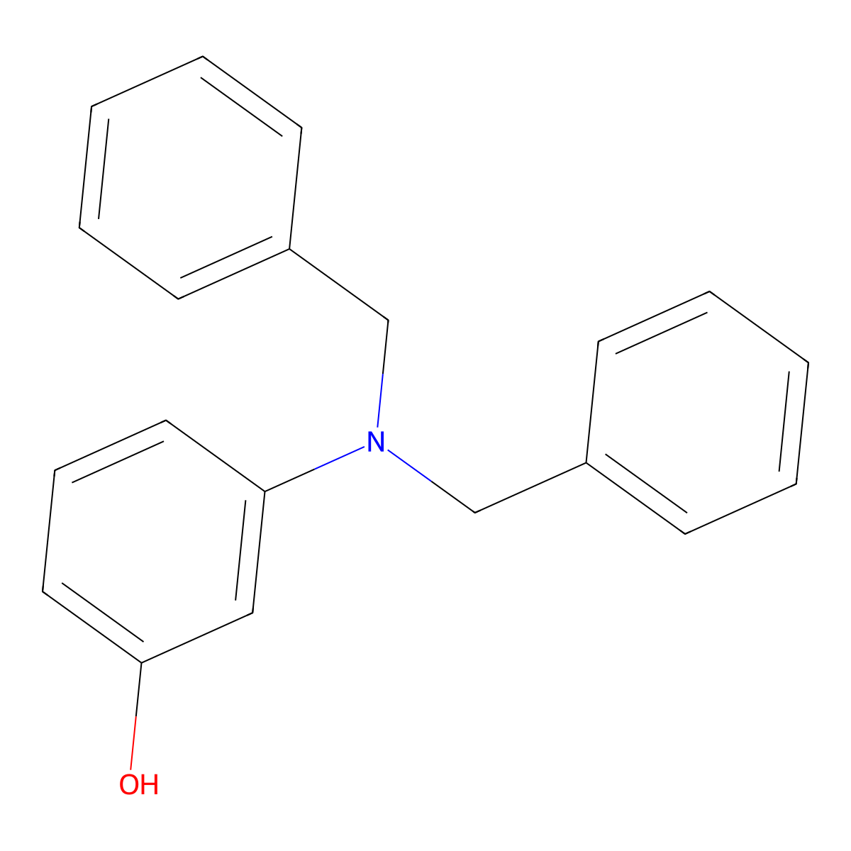 3-(Dibenzylamino)phenol molecular structure, CAS 52007-94-0