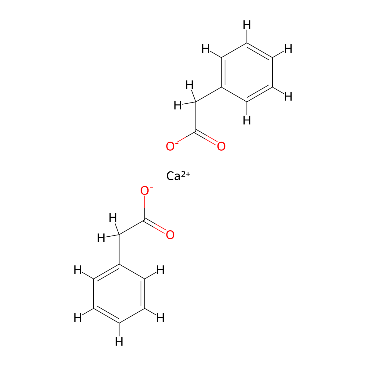 Calcium bis(phenylacetate) molecular structure, CAS 52009-49-1