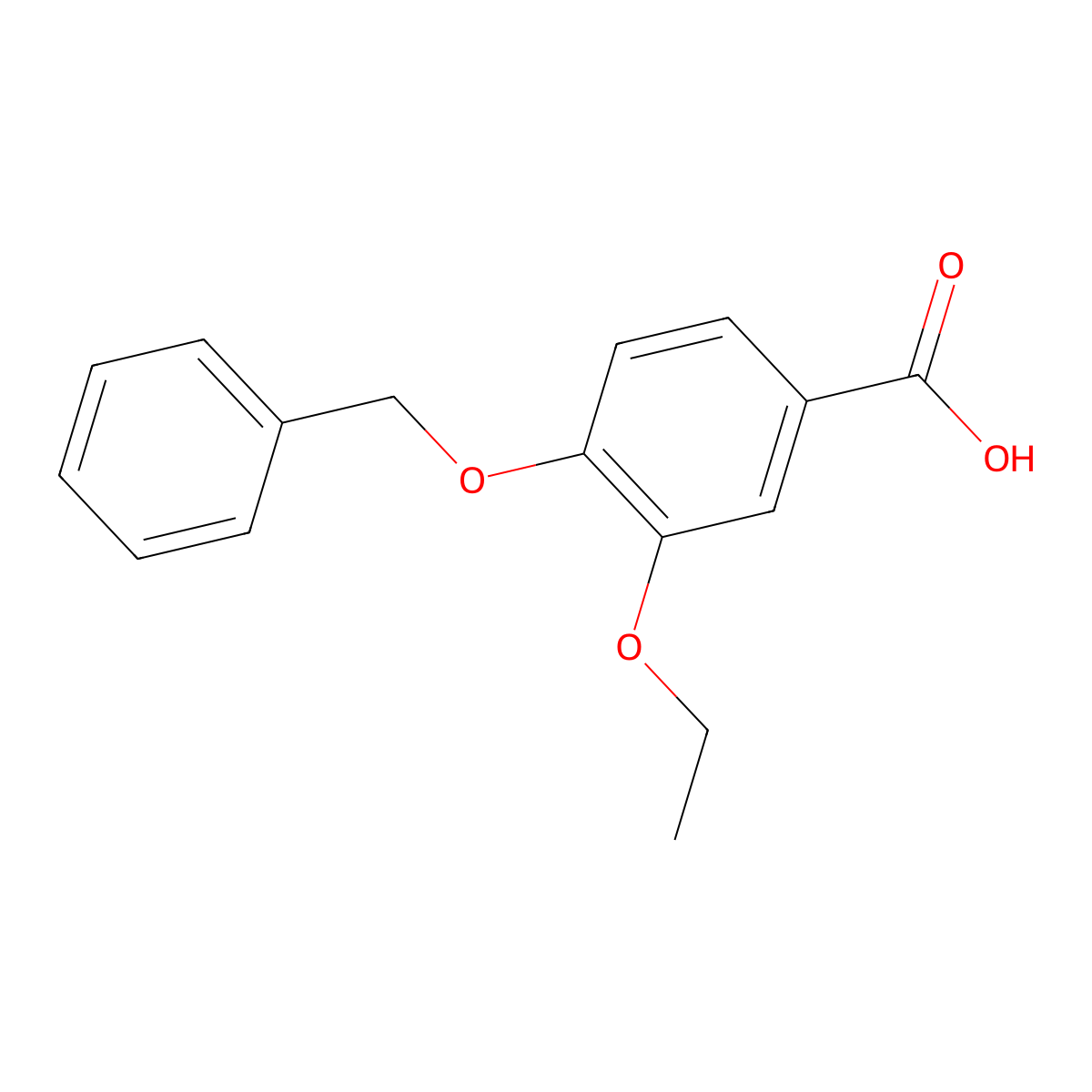 4-(Benzyloxy)-3-ethoxybenzoic acid molecular structure, CAS 52009-57-1