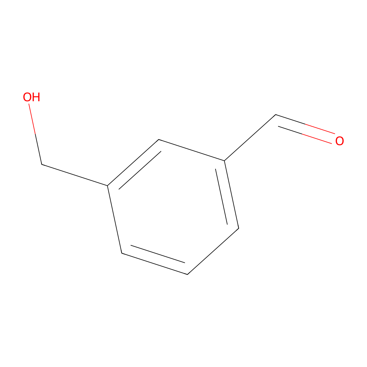 3-(Hydroxymethyl)benzaldehyde molecular structure, CAS 52010-98-7